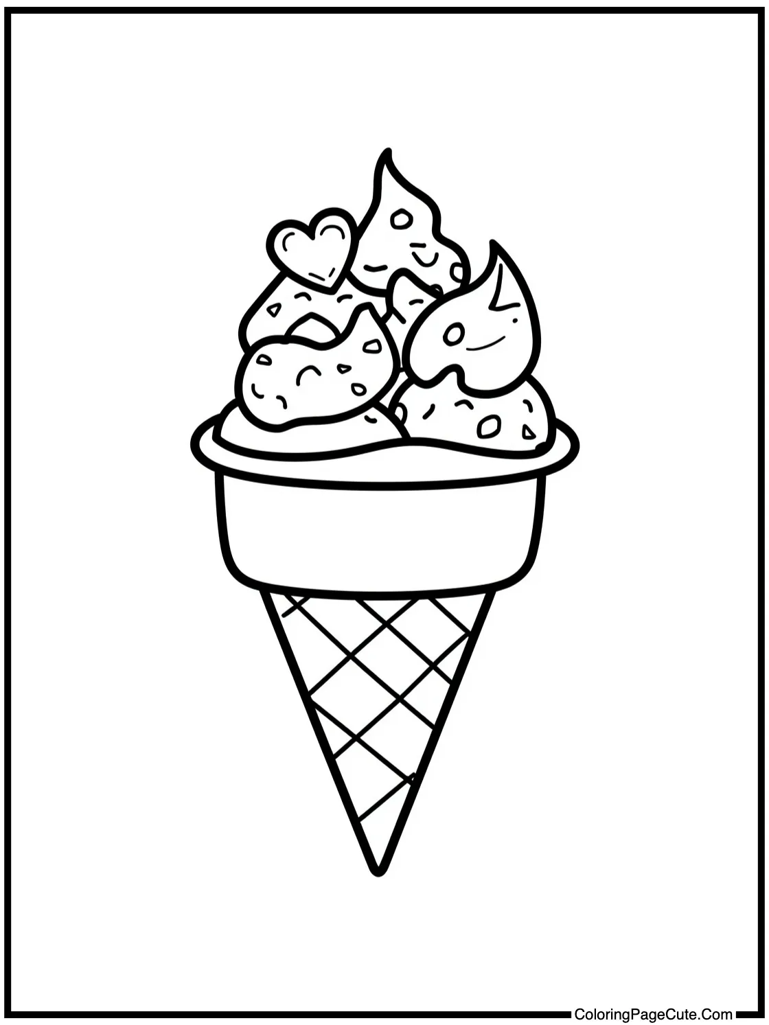 with a shared ice cream