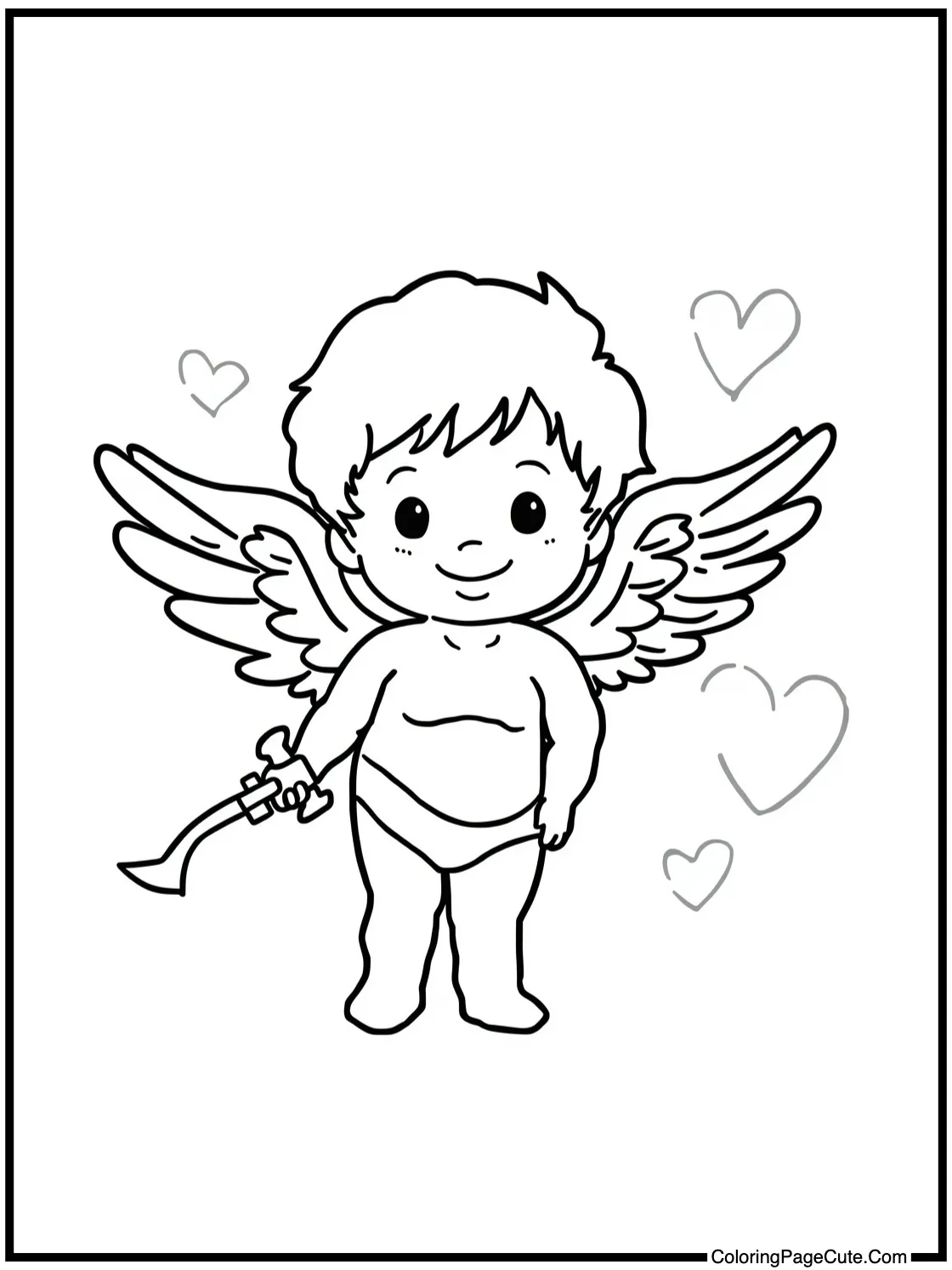 with a smiling cupid