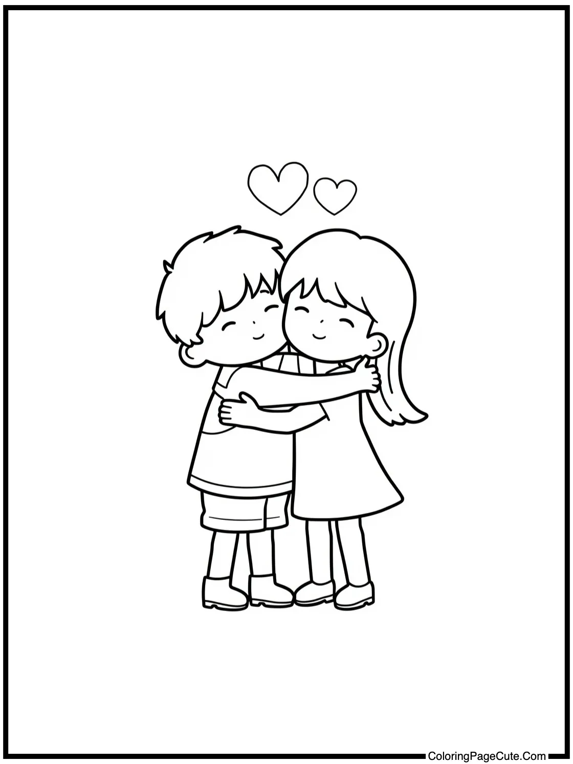 featuring a warm embrace