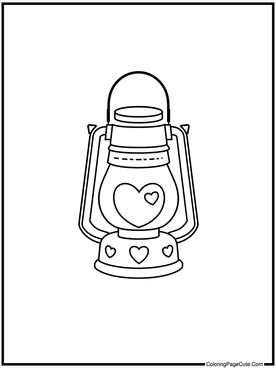 with a glowing lantern