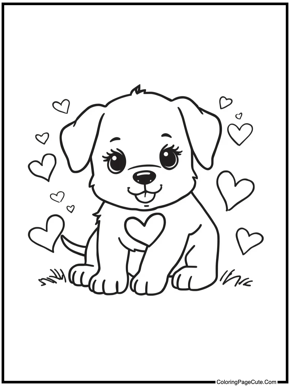 featuring a playful puppy