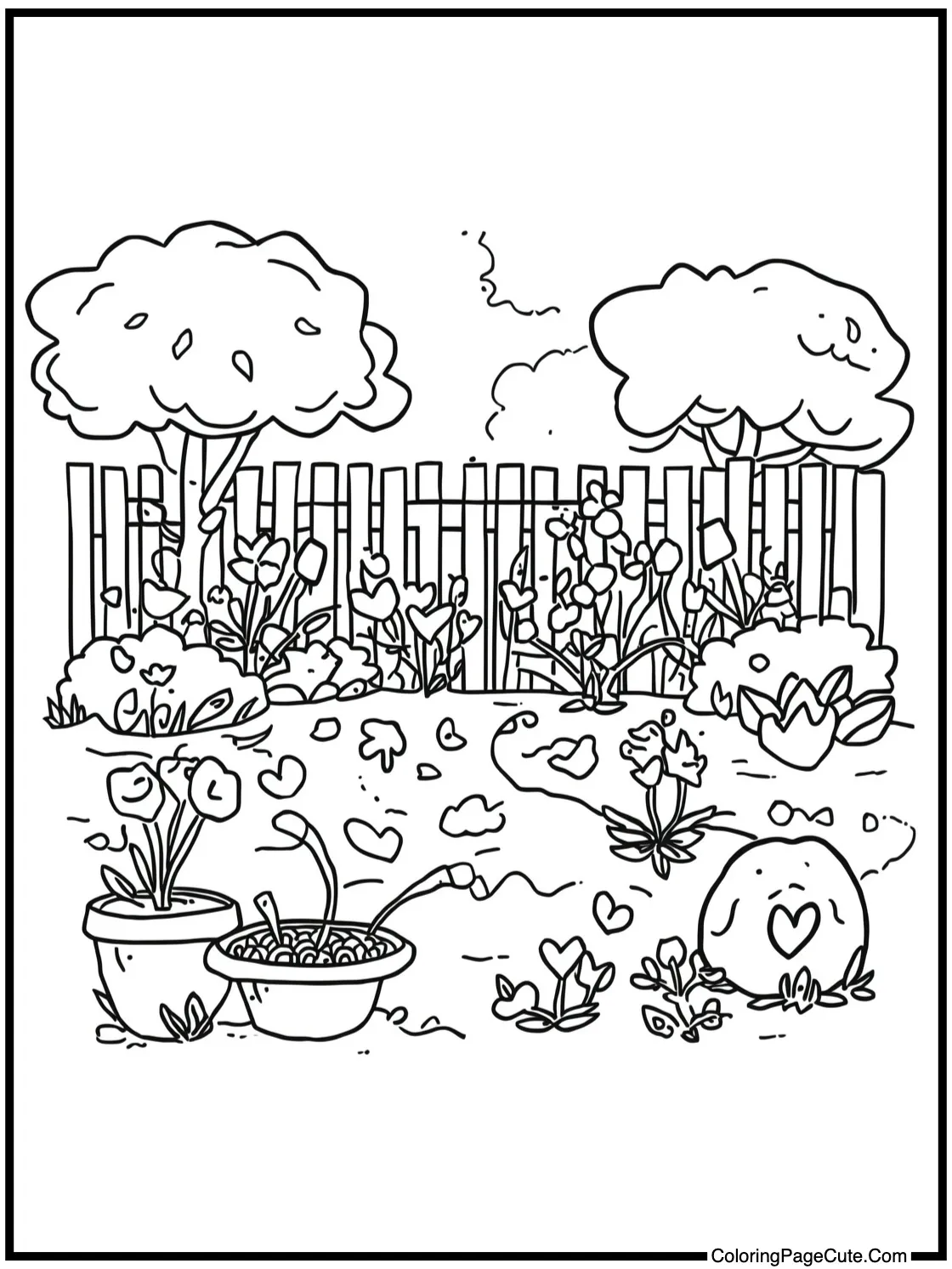 of a peaceful garden