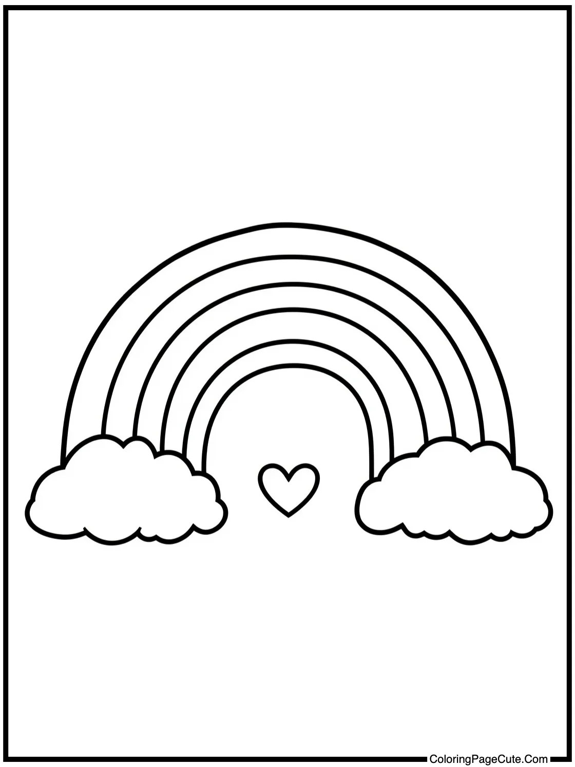 featuring a bright rainbow