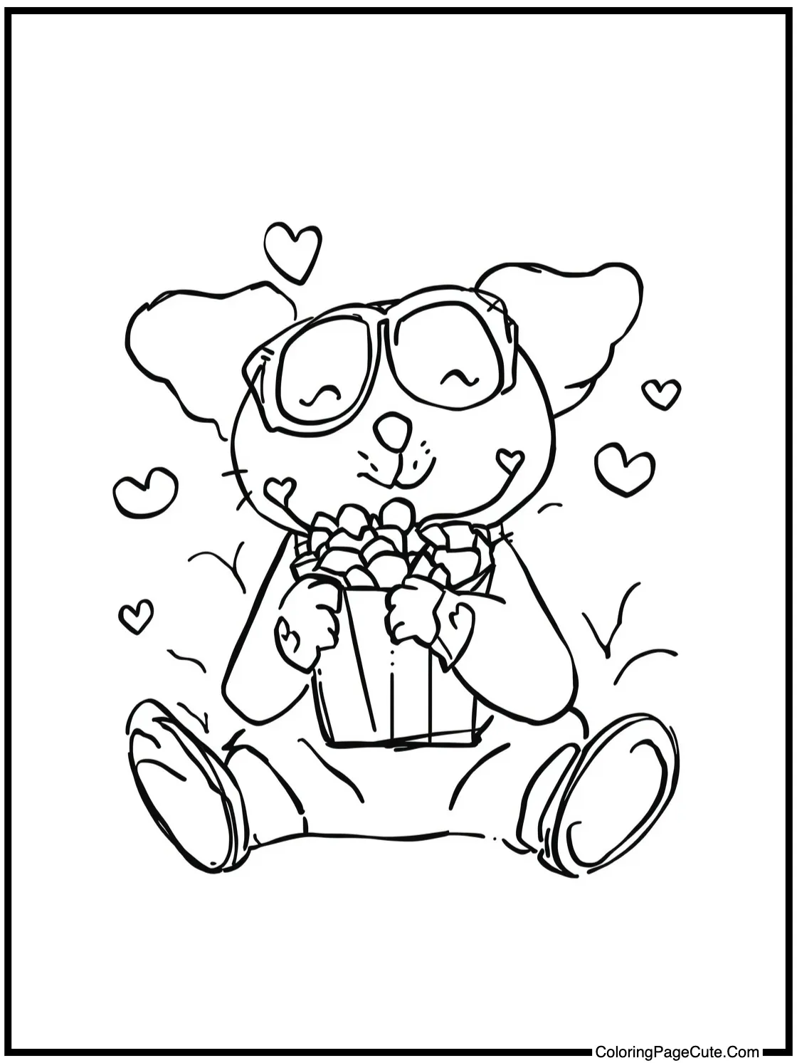 showing a sweet surprise