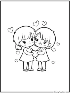 valentines day coloring pages