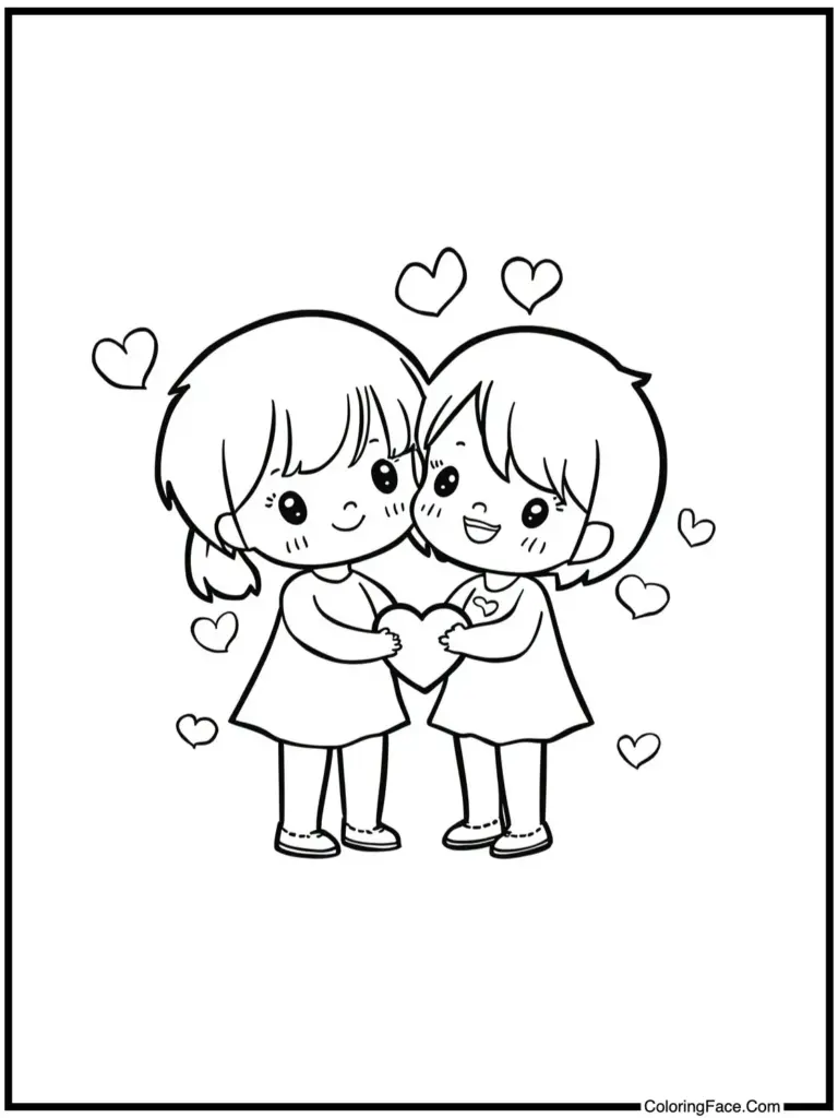 valentines day coloring pages