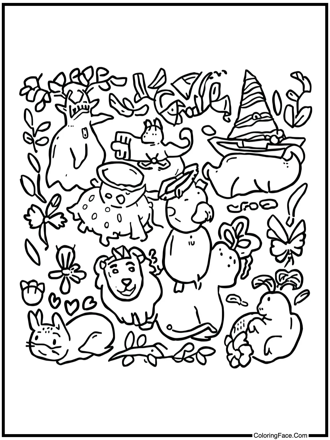 fantastical animal parade