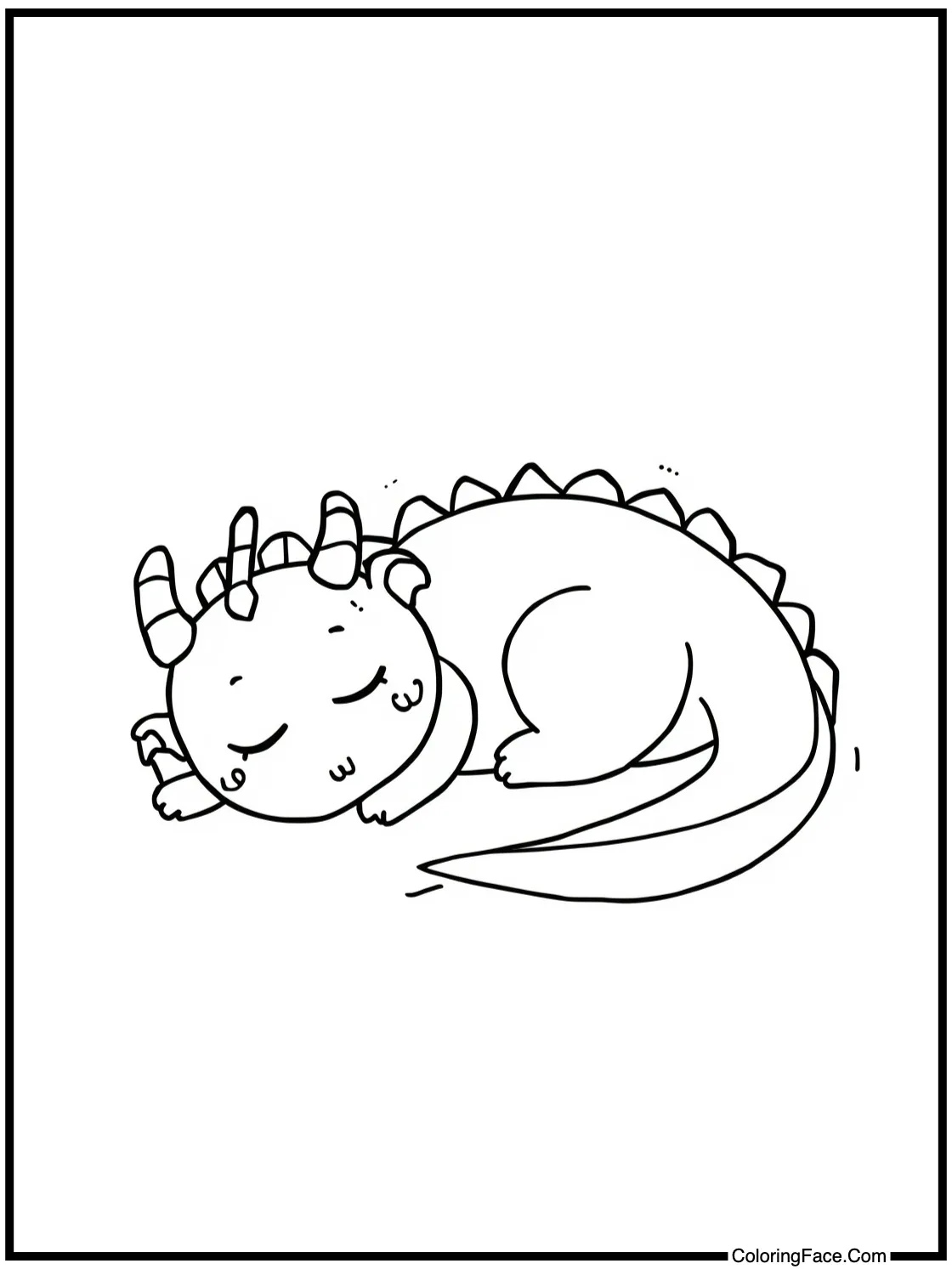 cute dragon napping