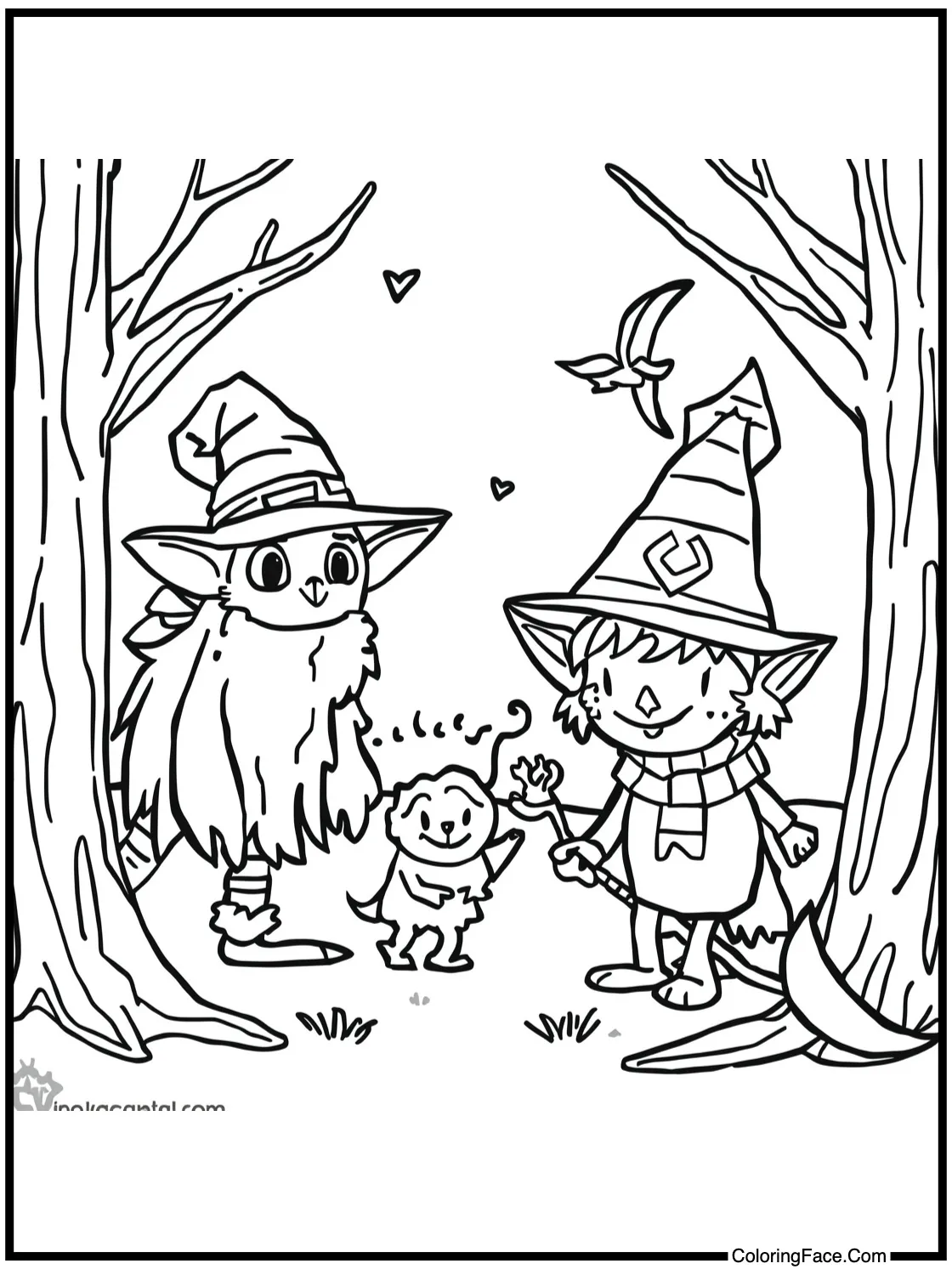 joyful forest spirits