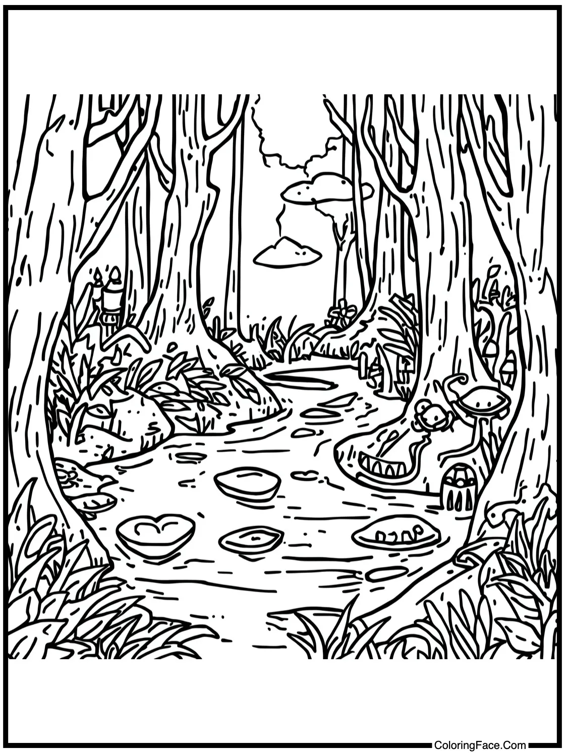 peaceful enchanted swamp