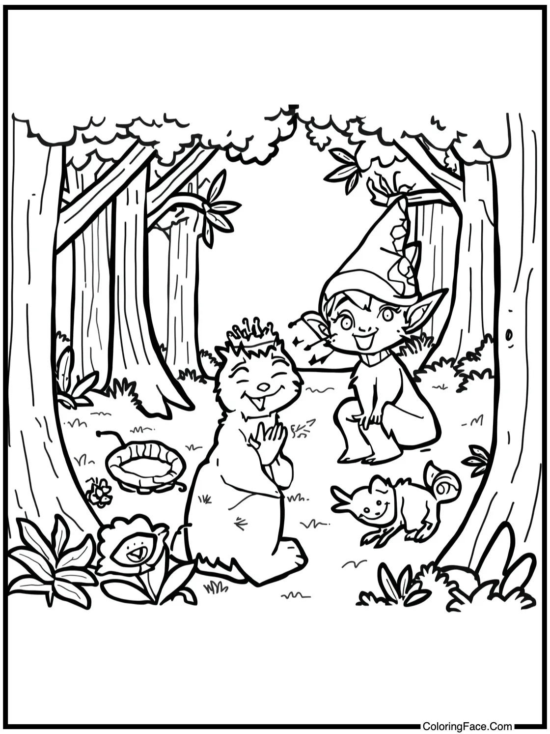 forest sprites playing