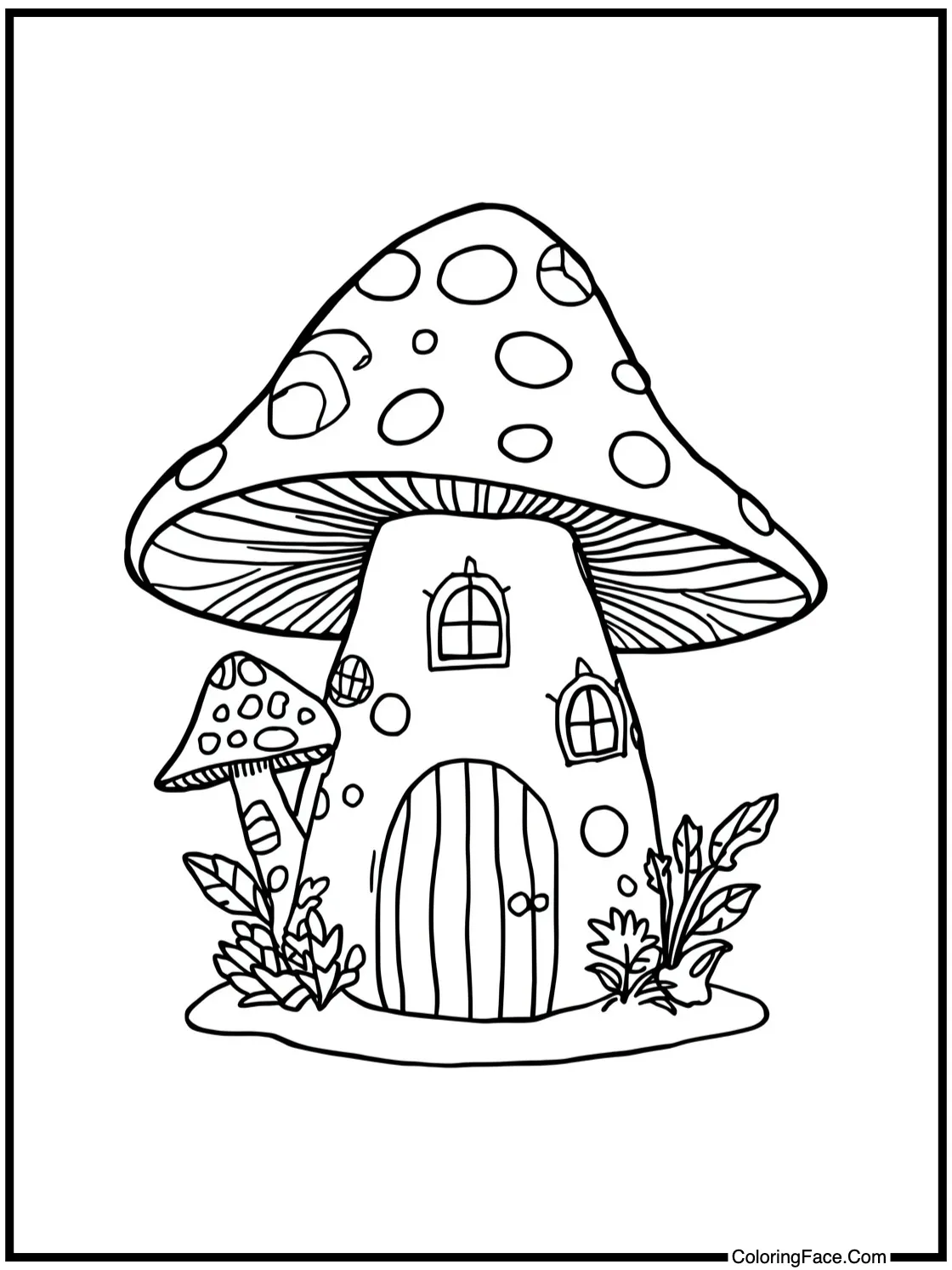 whimsical mushroom house
