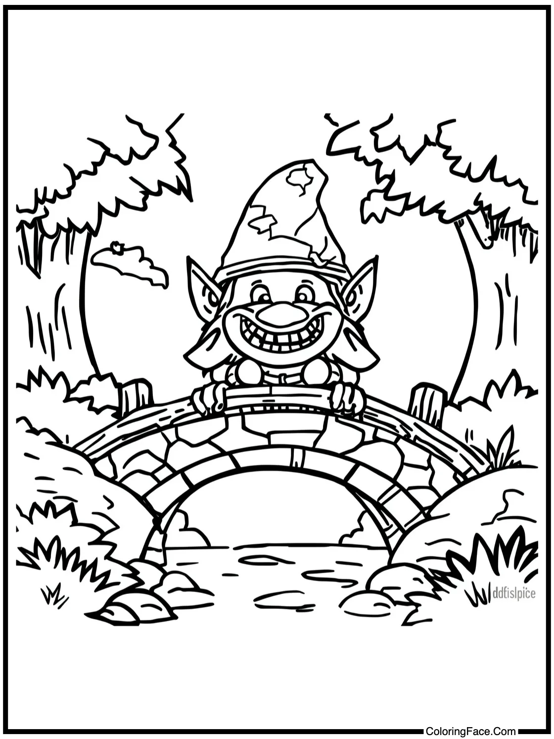 cheerful troll bridge