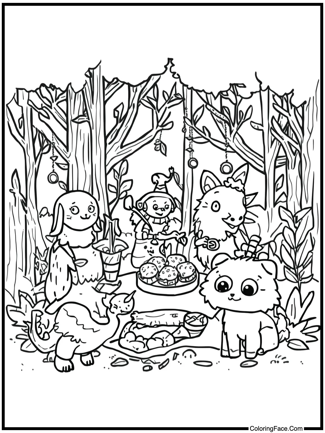 magical forest picnic