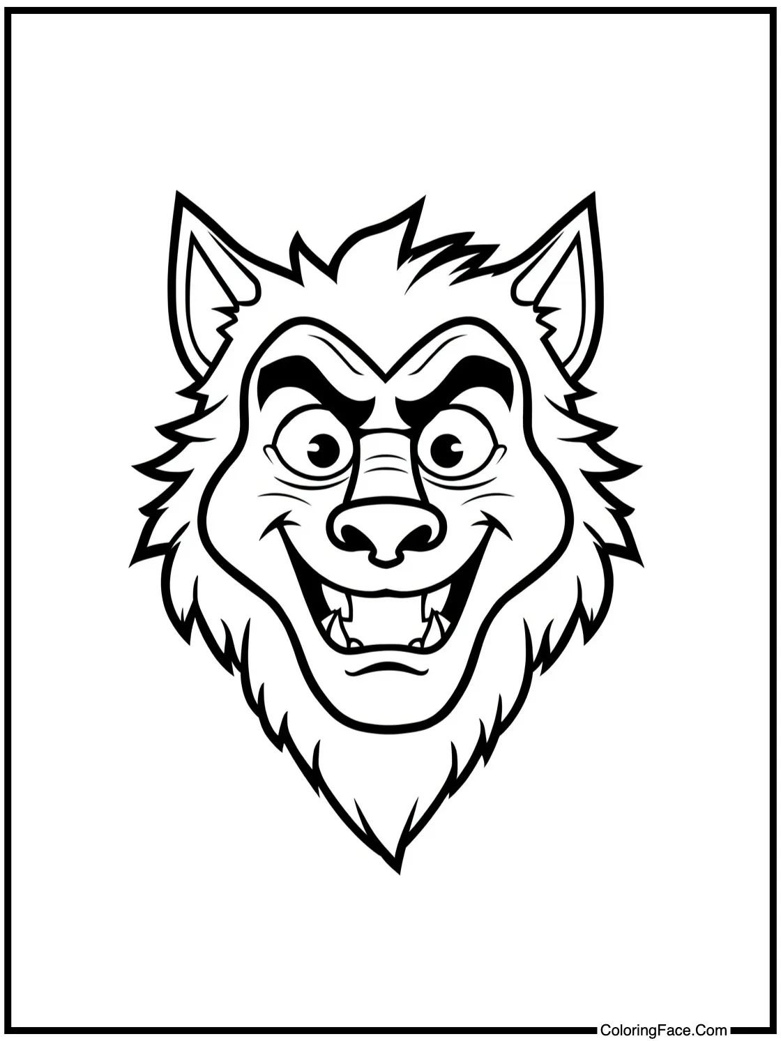 friendly werewolf smiling