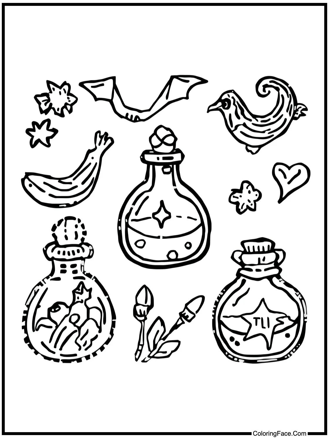 potion bottle collection