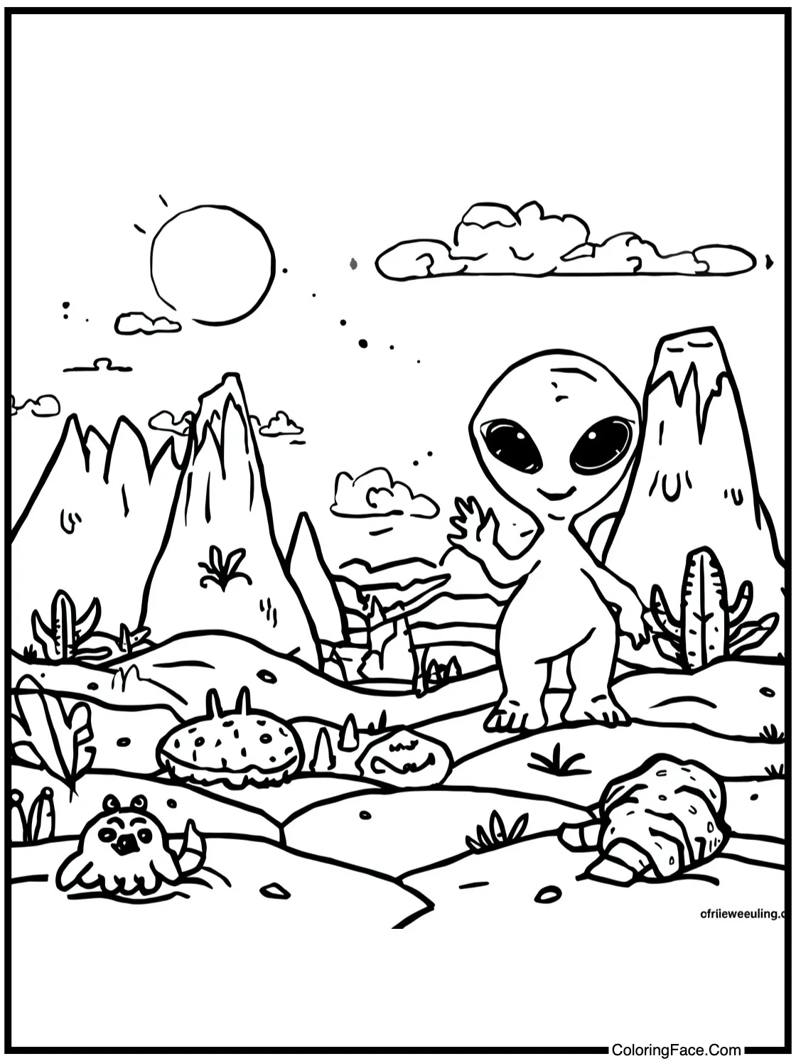 adorable alien landscape